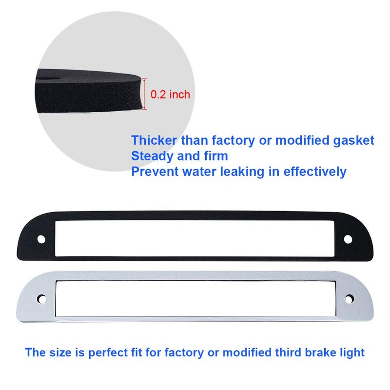 MOFORKIT 3rd Third Brake Light Seal Gasket Compatible with Ford F150 F250 F350 Bronco 1992 to 1996 Rear Cab High Mount Stop Lamp - Image 3